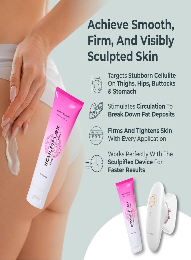 Sculpiflex Anti Cellulite Cream, Lifting and Firming Body Cream for Arms, Stomach, and Legs, Smoothing and Hydrating for Soft, Toned Skin, Lightweight, Suitable for All Skin Types (2.82oz) - Image 2